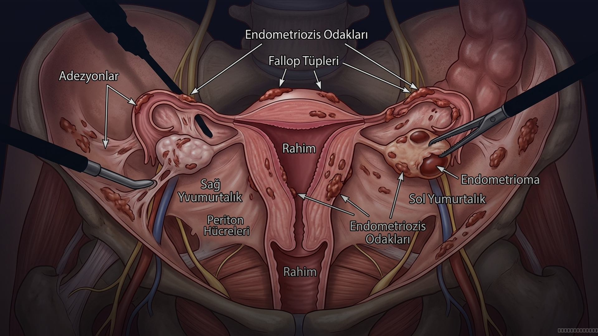 Endometriozis Cerrahisi: Laparoskopi, Robotik, vNOTES ve Rektovajinal Endometriozis Tedavisi - https://cdn.voidigital.com/generations/0a719bd4-6187-4738-8038-c4379659fe42.png